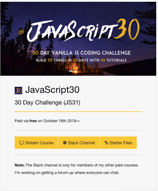 Gist Javascript30 Challenge