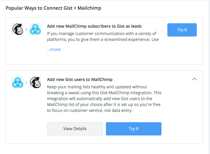 Gist with MailChimp