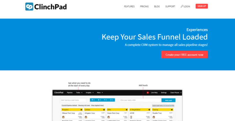 ClinchPad Sales Funnel