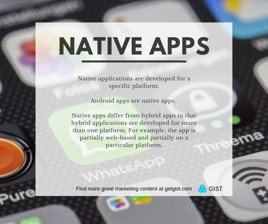 Native apps