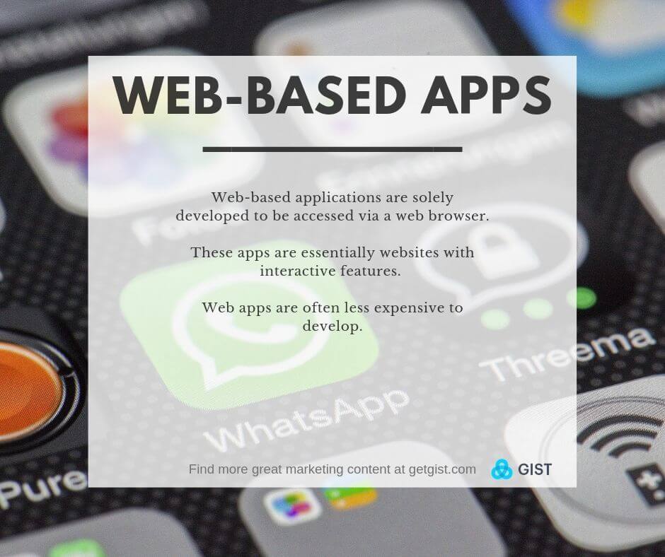 web-based apps