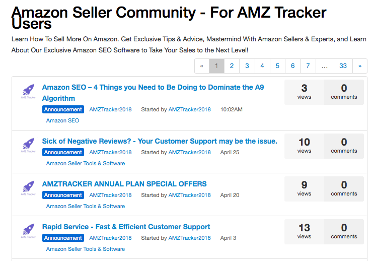 AMZ Tracker Community