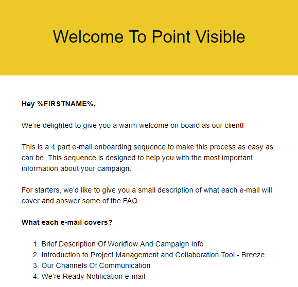 Welcome to point Visible